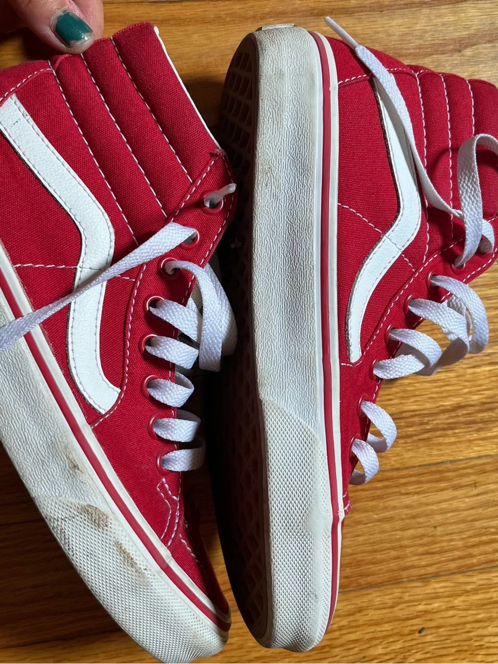 Vans bright red